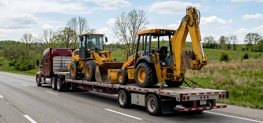 Loader and Backhoe Tractors Transport San Diego